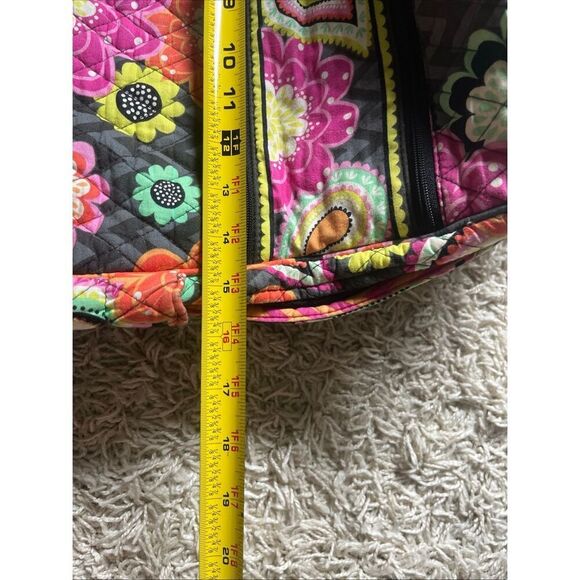 Vera Bradley Quilted Campus Backpack Ziggy Zinnia Pattern (Ret) Multi Cotton EUC - Picture 8 of 16